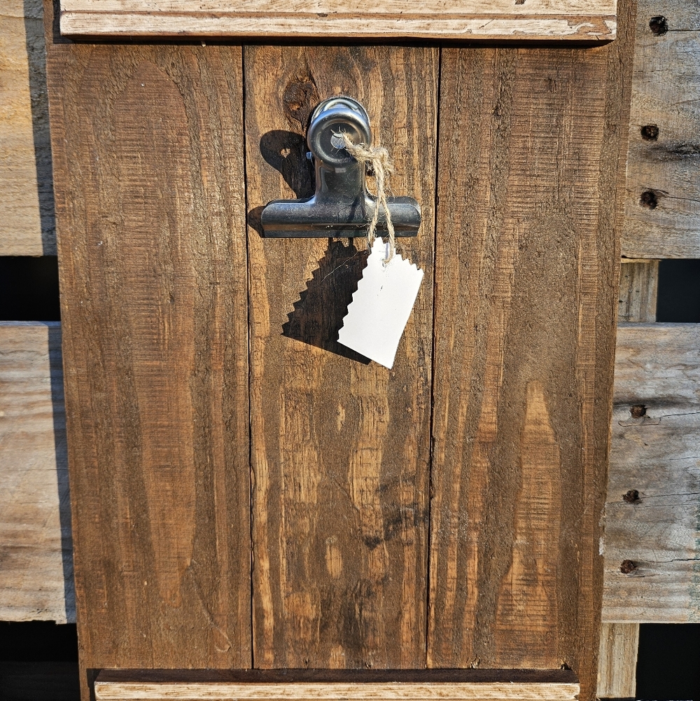 Rustic Brown Wooden Wall Clip Decor